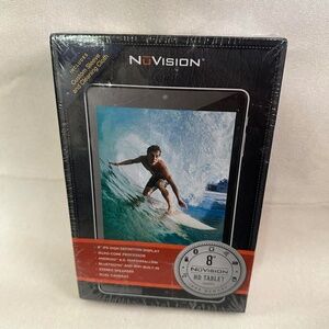 NEW! NUVISION HD Tablet 8” Red 16GB Memory Android Portable Touchscreen SEALED